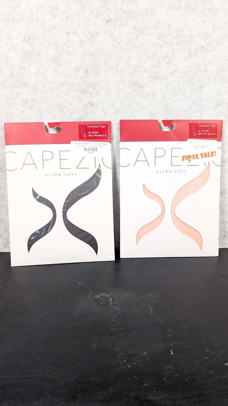 Capezio Ultra Soft Transition Tight #1916X (Lot of 2
- Black & Light Pink)2-6